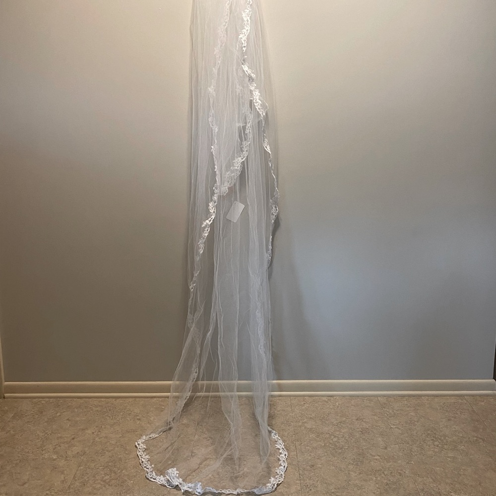Wedding veil, cathedral length